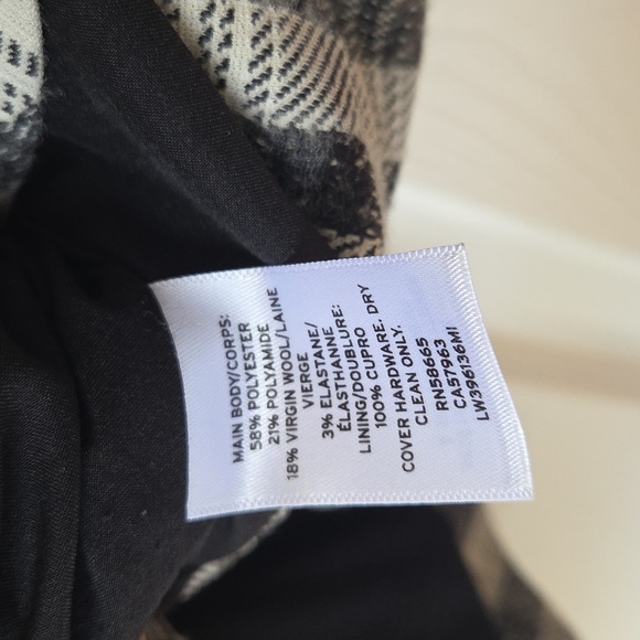 Lewit Jacket Checkered Plaid Peplum Blazer Size M NWOT $450 - Picture 6 of 9
